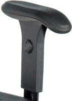 Safco 5144 TaskMaster Adjustable T-Pad Armrests, T-pad design, Adjustable height, Height range of 3, Polyurethane and foam construction, Only for 5120 Task Master Seating, Set of 2, UPC 073555514407, Black Finish (5144 SAFCO5144 SAFCO-5144 SAFCO 5144) 