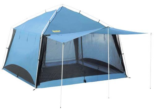 Eureka 0838-2626300-2 Northern Breeze Screen House, 4 pole square umbrella screen house sized to fit a picnic table inside or beneath awning (083826263002 0838-26263002 0838 2626300 2)