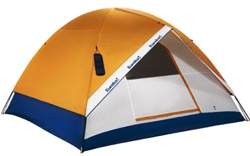 Eureka 0838-2628248-2 Solar Intent Tent, 1 Door, 1 Window, 3 Seasons, 5-6 Sleeps, Solar-powered Interior Lighting, Fiberglass Frame, Two-pole square dome tent features a durable fiberglass frame, clips, and ring & pin assembly for easy set up (083826282482 0838-26282482 0838 2628248 2 SOLARINTENT SOLAR-INTENT)