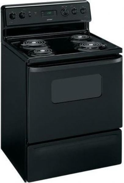 Hotpoint RB526DPBB Freestanding Electric Range with 4 Coil Elements, 30