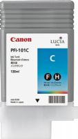 Canon 0884B001 model PFI101C Cyan Ink Cartridge, Inkjet Print Technology, Cyan Print Color, 130 ml Ink Volume, New Genuine Original OEM Canon, For use with Canon imagePROGRAF iPF5000 Printer (0884B001 0884-B001 0884 B001 PFI101C PFI-101C PFI 101C PFI101 PFI-101 PFI 101)  