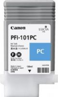 Canon 0887B001 Model PFI-101PC Ink Tank 130ml, Photo Cyan for use with imagePROGRAF iPF5000, iPF5100, iPF6000S, iPF6100 and iPF6200 Large Format Printers, New Genuine Original OEM Canon Brand, UPC 013803058246 (0887-B001 0887B-001 0887 B001 PFI101PC PFI 101PC PFI-101) 