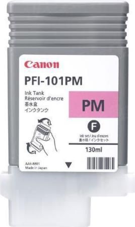 Canon 0888B001AA Model PFI-101PM Ink Tank 130ml,Photo Magenta for use with imagePROGRAF iPF5000, iPF5100, iPF6000S, iPF6100 and iPF6200 Large Format Printers, New Genuine Original OEM Canon Brand (0888-B001AA 0888B-001AA 0888B001A 0888B001 PFI101PM PFI 101PM PFI-101)