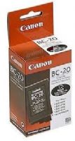 Canon 0895A003AA Model BC-20 Black Ink Cartridge For use with BJC-2000 BJC-2100 BJC-3000 BJC-4000 BJC-4100 BJC-4200 BJC-4300 BJC-4400 BJC-4550 BJC-5000, MultiPASS C2500 C3000 C3500 C5000 C530 C545 C5500 C555 C560 C635; Print Yield 900 Pages, New Genuine Original OEM Canon Brand, UPC 750845720532 (0895-A003AA 0895 A003AA) 