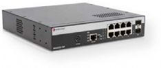 Extreme Networks 08G20G2-08P Model 800 Series PoE Switch, Fully featured 10/100 and 10/100/1000 edge connectivity solution, Line rate L2 switching, IEEE 802.3at high power PoE options, Optional redundant power for all models, Cost-effective and reliable edge connectivity, Consolidated management capabilities, UPC 644728103218, Weight 4.1 Lbs (08G20G208P 08G20G2 08P 08G20G2-08P) 