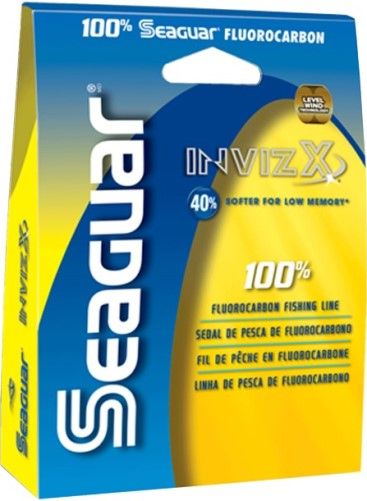 Seaguar 08 VZ 1000 Invizx 100% Fluorocarbon Fishing Line; 3000 yard spool, 12 lbs test; Soft, supple and castable; Superior sensitivity; Fill your spool with a main line specially designed to dominate fresh water; Virtually invisible, with advanced hook-setting power, smooth casting and great knot strength; UPC 645879005123 (08VZ1000 08VZ 1000 08 VZ1000 08-VZ-1000)
