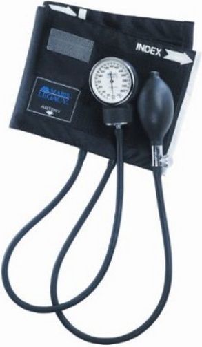 Mabis 09-111-026 Mabis Legacy Latex-Free Aneroid Sphygmomanometer, Black Nylon Cuff, Large Adult, The gauge is backed by a lifetime calibration warranty and will provide years of reliable service, All models are equipped with the Mabis deluxe air release valve (09-111-026 09111026 09111-026 09-111026 09 111 026)