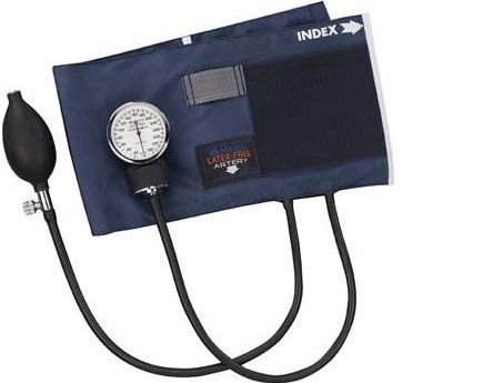 Mabis 09-141-017 Precision Latex-Free Aneroid Sphygmomanometer, Blue Nylon Cuff, Thigh, Features a durable cuff with hook and loop closure, Standard with comfortable fitting calibrated blue nylon cuff (09-141-017 09141017 09141-017 09-141017 09 141 017)