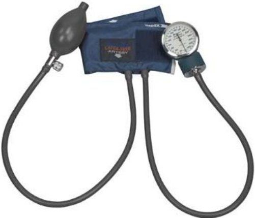 Mabis 09-141-013 Precision Latex-Free Aneroid Sphygmomanometer, Blue Nylon Cuff, Infant, Features a durable cuff with hook and loop closure, Standard with comfortable fitting calibrated blue nylon cuff (09-141-013 09141013 09141-013 09-141013 09 141 013)