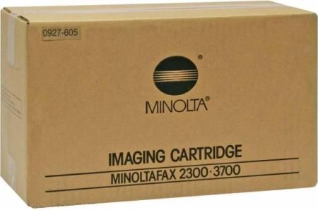 Konica Minolta 0927-605 Black Imaging Cartridge for use with Konica Minolta 2300 and 3700 Fax Machines, Up to 6000 Pages at 5% coverage, New Genuine Original OEM Konica Minolta Brand, UPC 803235911307 (0927605 0927605 092-7605)