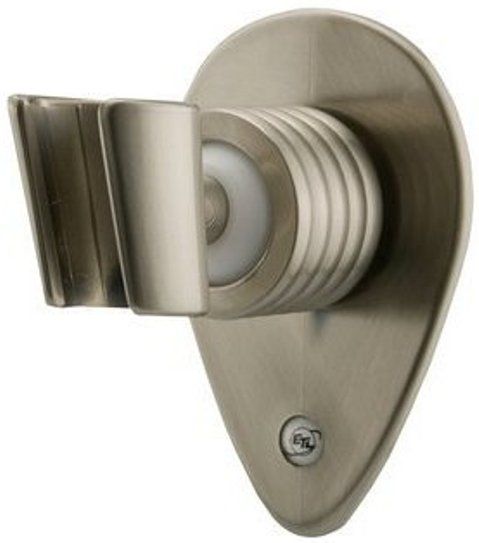 Oxygenics 09419 Wall Mount Holder for Handhelds, Fits most handheld showers, Attaches to the wall using adhesive strips and screws, Perfect for RVs, handicapped stalls and more, UPC 010147094190,  Brushed Nickel Finish (09-41 09 41 0941)