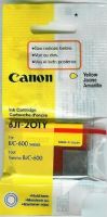 Canon 0949A003 model BJI-201Y Yellow Ink Cartridge, Inkjet Print Technology, YellowPrint Color, 400 Pages Duty Cycle, 3.75% Print Coverage, New Genuine Original OEM Canon, For use with BJC-600, BJC-600e, BJC-610 and  BJC-620 Canon printers (0949A003 0949-A003 0949 A003 BJI201Y BJI-201Y BJI 201Y BJI201 BJI-201 BJI 201) 