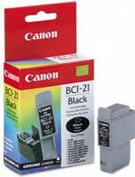 Canon 0954A003 model BCI-21BK Ink Tank Cartridge, Inkjet Print Technology, Black Print Color, 150 Pages Duty Cycle, New Genuine Original OEM Canon (0954A003 0954-A003 0954 A003 BCI21BK BCI-21BK BCI 21BK BCI21 BCI-21 BCI 21) 