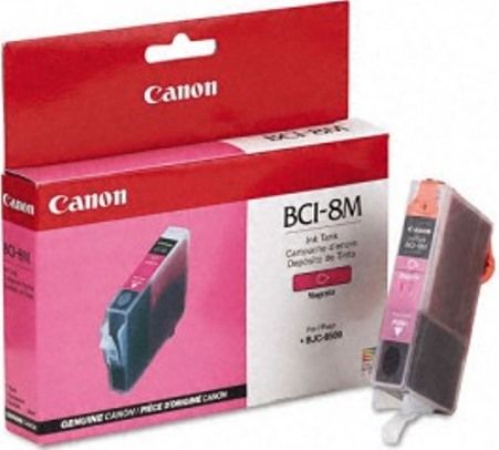 Canon 0980A003 Model BCI-8M Magenta Ink Cartridge for use with Canon BJC-8500 Printer, New Genuine Original OEM Canon Brand, UPC 750845722833 (0980-A003 0980 A003 0980A-003 0980A 003 BCI8M BCI 8M)
