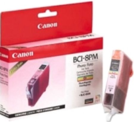 Canon 0984A003 Model BCI-8PM Photo Magenta Ink Cartridge for use with Canon BJC-8500 Printer, New Genuine Original OEM Canon Brand, UPC 750845722864 (0984-A003 0984 A003 0984A-003 0984A 003 BCI8PM BCI 8PM)