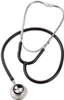 Mabis 10-426-020 Spectrum Dual Head Stethoscope, Adult, Boxed, Black, Individually packaged in an attractive four-color, foam-lined box, Includes binaural, lightweight anodized aluminum chestpiece, 22” vinyl Y-tubing, spare diaphragm and pair of mushroom eartips, Latex-free, Length: 30" (10-426-020 10426020 10426-020 10-426020 10 426 020) 