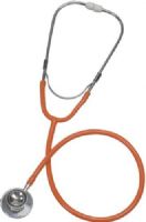 Mabis 10-426-050 Spectrum Dual Head Stethoscope, Adult, Boxed, Orange, Individually packaged in an attractive four-color, foam-lined box, Includes binaural, lightweight anodized aluminum chestpiece, 22” vinyl Y-tubing, spare diaphragm and pair of mushroom eartips, Latex-free, Length: 30" (10-426-050 10426050 10426-050 10-426050 10 426 050) 