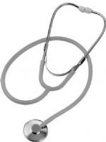 Mabis 10-428-030 Spectrum Nurse Stethoscope, Adult, Boxed, Gray, Individually packaged in an attractive four-color, foam-lined box, Includes binaural, lightweight anodized aluminum chestpiece, 22” vinyl Y-tubing, spare diaphragm and pair of mushroom eartips, Latex-free, Length: 30" (10-428-030 10428030 10428-030 10-428030 10 428 030) 