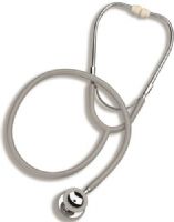 Mabis 10-432-035 Caliber Dual Head Stethoscope, Pediatric, Boxed, Gray, Specifically designed and sized to fit the needs of children and newborns, Features a uniquely raised diaphragm for greater sound amplification, The Caliber Series also offers a color coordinated snap-on diaphragm retaining ring and non-chill ring (10-432-035 10432035 10432-035 10-432035 10 432 035) 
