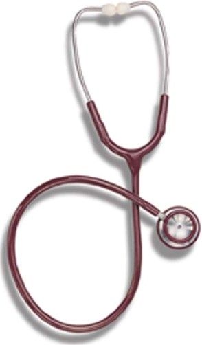 Mabis 10-404-070 Signature Series Stainless Steel Stethoscope, Adult, Burgundy, Features a deluxe stainless steel chestpiece, and a stainless steel dual inner-spring binaural, Color-coordinated nonchill ring and diaphragm retaining ring provide added patient comfort, Individually packaged in an attractive four-color, foam-lined box (10-404-070 10404070 10404-070 10-404070 10 404 070)