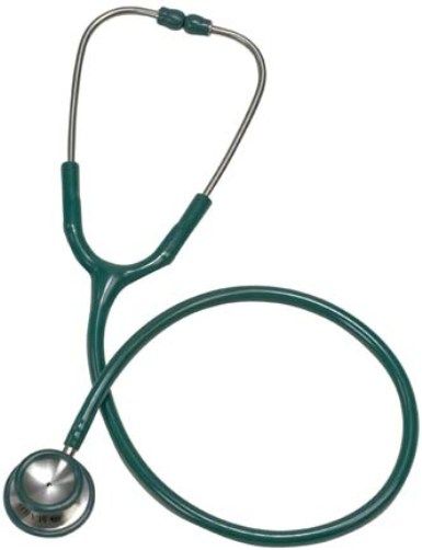 Mabis 10-404-250 Signature Series Stainless Steel Stethoscope, Adult, Hunter Green, Features a deluxe stainless steel chestpiece, and a stainless steel dual inner-spring binaural, Color-coordinated nonchill ring and diaphragm retaining ring provide added patient comfort, Individually packaged in an attractive four-color, foam-lined box (10-404-250 10404250 10404-250 10-404250 10 404 250)