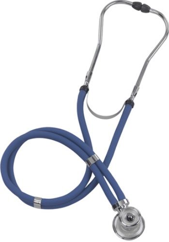 Mabis 10-414-010 Legacy Sprague Rappaport-Type Stethoscope, Boxed, Adult, Blue, Includes: five interchangeable chestpieces  three bells (adult, medium and infant) and two diaphragms (small and large) for a custom examination; plus three different sized eartips (10-414-010 10414010 10414-010 10-414010 10 414 010)