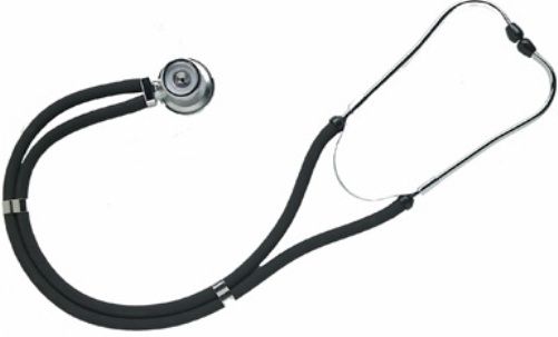 Mabis 10-414-020 Legacy Sprague Rappaport-Type Stethoscope, Boxed, Adult, Black, Includes: five interchangeable chestpieces  three bells (adult, medium and infant) and two diaphragms (small and large) for a custom examination; plus three different sized eartips (10-414-020 10414020 10414-020 10-414020 10 414 020)