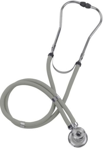 Mabis 10-414-030 Legacy Sprague Rappaport-Type Stethoscope, Boxed, Adult, Gray, Includes: five interchangeable chestpieces  three bells (adult, medium and infant) and two diaphragms (small and large) for a custom examination; plus three different sized eartips (10-414-030 10414030 10414-030 10-414030 10 414 030)