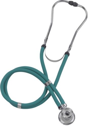 Mabis 10-414-160 Legacy Sprague Rappaport-Type Stethoscope, Boxed, Adult, Teal, Includes: five interchangeable chestpieces  three bells (adult, medium and infant) and two diaphragms (small and large) for a custom examination; plus three different sized eartips (10-414-160 10414160 10414-160 10-414160 10 414 160)