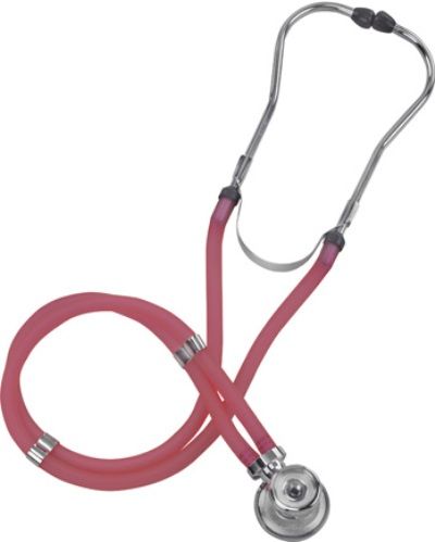 Mabis 10-419-3615 Legacy Sprague Rappaport-Type Stethoscope, Slider Pack, Adult, Frosted Magenta, Includes: five interchangeable chestpieces  three bells (adult, medium and infant) and two diaphragms (small and large) for a custom examination; plus three different sized eartips, Heavy-walled 22 vinyl tubing blocks out extraneous sounds (10-419-3615 104193615 10419-3615 10-4193615 10 419 3615)