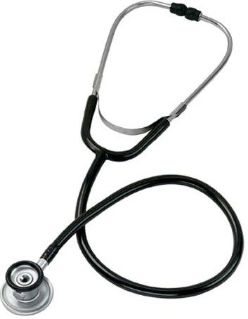 Mabis 10-420-020 Legacy Sprague LC Rappaport-Type Stethoscope, Adult, Black, Heavy-walled 22 vinyl single tubing blocks out extraneous sounds and eliminates noise of dual tubes rubbing. Includes: five interchangeable chest pieces  two diaphragms and three bells; plus three different sized eartips, Binaural with attractive satin finish (10-420-020 10420020 10420-020 10-420020 10 420 020)