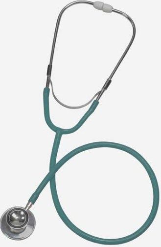 Mabis 10-426-160 Spectrum Dual Head Stethoscope, Adult, Boxed, Teal, Individually packaged in an attractive four-color, foam-lined box, Includes binaural, lightweight anodized aluminum chestpiece, 22 vinyl Y-tubing, spare diaphragm and pair of mushroom eartips, Latex-free, Length: 30