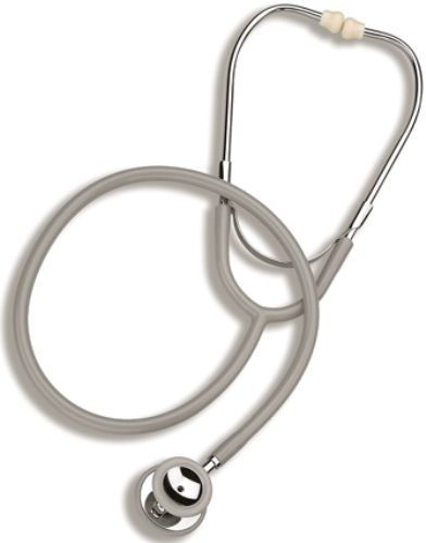 Mabis 10-432-035 Caliber Dual Head Stethoscope, Pediatric, Boxed, Gray, Specifically designed and sized to fit the needs of children and newborns, Features a uniquely raised diaphragm for greater sound amplification, The Caliber Series also offers a color coordinated snap-on diaphragm retaining ring and non-chill ring (10-432-035 10432035 10432-035 10-432035 10 432 035)