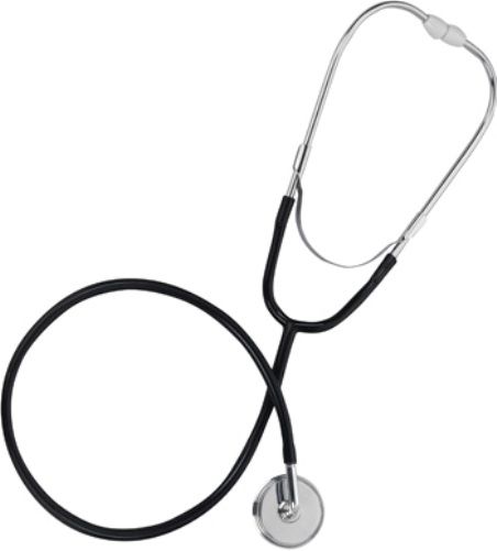 Mabis 10-440-020 Bowles Stethoscope, Boxed, Black, Great sound quality through raised metal stem chestpiece, Includes: binaural, chrome-plated raised metal stem chestpiece, 22 Y-tubing, Latex-free, Length: 24