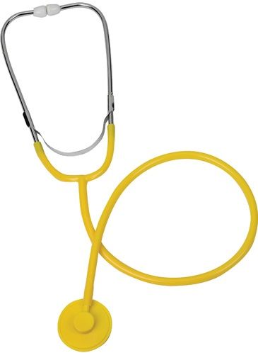 Mabis 10-449-130 Dispos-A-Scope w/ Chrome Binaural, Yellow, 50/Case, Remarkable acoustic performance, Features a plastic binaural and ultra sensitive plastic chestpiece, 30 Y-tubing, Latex-free, 50/case (10-449-130 10449130 10449-130 10-449130 10 449 130)