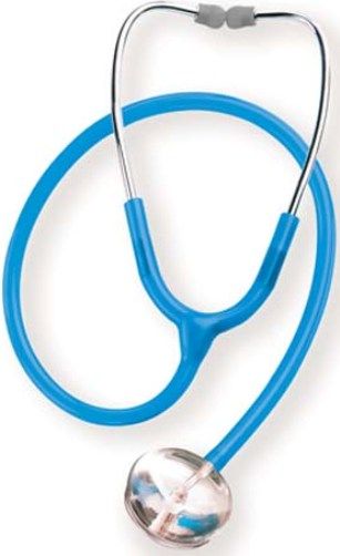 Mabis 10-460-290 CrystalScope Stethoscope, Adult, Blue Topaz, The acrylic chestpiece can be personalized with pictures, logos or even stickers; change pictures easily by simply unscrewing the metal diaphragm retaining ring and inserting a photo (10-460-290 10460290 10460-290 10-460290 10 460 290)