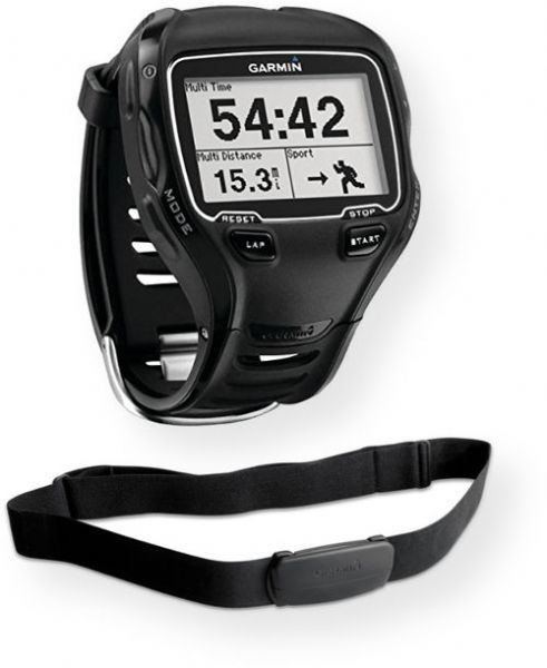 Garmin 010-00741-21 Forerunner 910XT with Heart Rate Monitor (Black); Tracks time, distance, pace, elevation (via barometric altimeter) and heart rate on land; Records swim distance, efficiency, stroke type, stroke count, pool lengths; Water resistant to 50 meters; 20-hour battery life; Wirelessly transfers data to Garmin Connect for analysis and sharing; Physical dimensions: 2.1