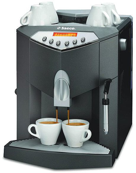 Saeco 10008 V'spresso Fully Automatic Espresso Machine, 26.5 lbs., Black (SAECO10008 10-008  100-08  V-spresso  Vspresso  7 08461 11000 8 Machines Machine Makers)