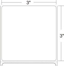 Zebra Technologies 10008551 Model Z-Ultimate 4000T White Labels, Compatible with P4T and RP4T printers, Size 3