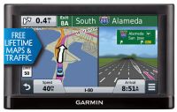 Garmin 010-01198-04 nuvi 55LMT - GPS navigator; Easy-to-use dedicated GPS navigator with 5.0" dual-orientation display; Does not rely on cellular signals; unaffected by cellular dead zones; Preloaded with detailed maps of the lower 49 states, plus free lifetime updates¹; Free lifetime traffic avoidance², no ads or subscription fees; Physical dimensions: 5.5"W x 3.4"H x 0.8"D (13.9 x 8.6 x 2.0 cm); UPC 753759117504 (0100119804 010-01198-04 010-01198-04 nuvi 55LMT NUVI 55LMT) 