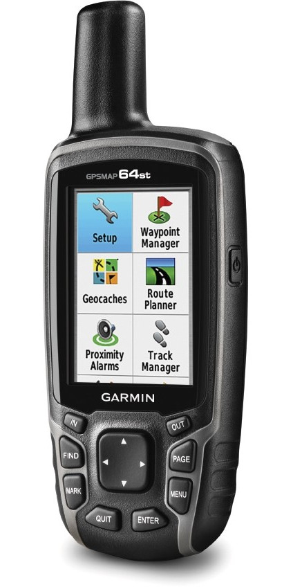 Garmin 010-01199-20 GPSMAP 64st GPS Handheld Device with Preloaded TOPO U.S. 100K Maps, 2.6