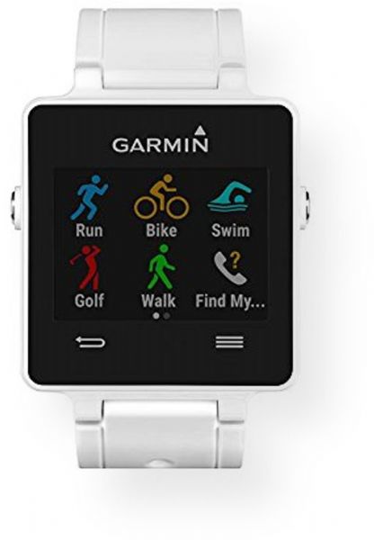 Garmin 010-01297-01 vivoactive Sport Watch (White); Ultra-thin GPS smartwatch with a sunlight-readable, high-resolution color touchscreen; Customize with free watch face designs, widgets and apps from our Connect IQ store; Physical dimensions: 1.72