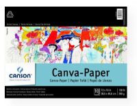 Canson 100510842 Foundation Series-Canva-Paper 12" x 16" 10-Sheet Pad; Canva-Paper has a canvas-like linen texture and is primed for oil or acrylic; Bleed proof; Artists who enjoy painting on paper will enjoy the high quality canva-paper; 136lb/290g; Acid-free; 12" x 16" fold over bound pad, 10-sheets; Formerly item #C702-146; Shipping Weight 1.00 lb; Shipping Dimensions 12.00 x 16.00 x 0.22 in; EAN 3148955723623 CANSON100510842 CANSON-100510842 FOUNDATION-SERIES-CANVA-PAPER-100510842 MAGUNTE) 