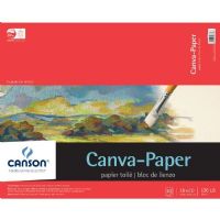 Canson 100510843 Foundation Series Canva-Paper 16" x 20" 10-Sheet Pad; Canva-Paper has a canvas-like linen texture and is primed for oil or acrylic; Bleed proof; Artists who enjoy painting on paper will enjoy the high quality canva-paper; 136lb/290g; Acid-free; 16" x 20" fold over bound pad, 10-sheets; Formerly item #C702-147; Shipping Weight 2.00 lbs; EAN 3148955723654 (CANSON100510843 CANSON-100510843 FOUNDATION-SERIES-CANVA-PAPER-100510843 PAINTING) 