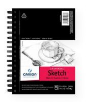 Canson 100510850 Artist Series-Universal 5.5" x 8.5" Sketch Pad; Sketch pad with an extra-heavy chipboard back for stability; Versatile surface for variety of dry media with fine texture; Erasable and smudge resistant; Rough surface sheets are micro-perforated for a neat, clean edge and true size sheets; 65 lb/96g; Acid-free; Side wire bound pad; 100-sheets; 5.5" x 8.5"; Formerly item #C702-191; EAN 3148955723838 (CANSON100510850 CANSON-100510850 ARTIST-SERIES-UNIVERSAL-100510850 ARTWORK) 
