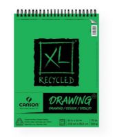 Canson 100510916 XL 11" x 14" Recycled Drawing Pad (Top Wire); Paper contains 30% post-consumer content with a smooth surface; Manufactured with a surface sizing that allows the paper to be erased cleanly; 70 lb/140g; Acid-free; Top wire bound, 60 sheets; 11" x 14"; Formerly item #C702-2403; Shipping Weight 2.00 lb; Shipping Dimensions 15.5 x 11.00 x 0.46 in; EAN 3148955725535 (CANSON100510916 CANSON-100510916 XL-100510916 ARTWORK) 