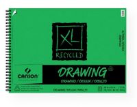 Canson 100510918 XL 18" x 24" Recycled Drawing Pad (Side Wire); Paper contains 30% post-consumer content with a smooth surface; Manufactured with a surface sizing that allows the paper to be erased cleanly; 70 lb/140g; Acid-free; Side wire bound, 60-sheets; 18" x 24" Formerly item #C702-2405; Shipping Weight 3.00 lb; Shipping Dimensions 25.00 x 18.00 x 0.25 in; EAN 3148955725597 (CANSON100510918 CANSON-100510918 XL-100510918 DRAWING) 