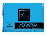 Canson 100510931 XL 18" x 24" Mix Media Pad (Side Wire); Heavyweight, fine texture paper with heavy sizing for wet and dry media; Erases well, blends easily; Side wire bound pads have micro-perforated true size sheets; Acid-free; 96 lb/160g; 18" x 24"; 30-sheet pad; Formerly item #C702-2423; Shipping Weight 1.00 lb; Shipping Dimensions 24.00 x 18.00 x 0.38 in; EAN 3148955725955 (CANSON100510931 CANSON-100510931 XL-100510931 ARTWORK) 
