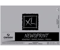 Canson 100510952 XL 24" x 36" Newsprint 100-Sheet Pad (Fold Over); Rough textured newsprint pad for preliminary sketching in pencil or charcoal; 30 lb/49g; Fold over bound pad; 100-sheet; 24" x 36"; Formerly item #C702-276; Shipping Weight 7.00 lb; Shipping Dimensions 36.00 x 24.00 x 0.58 in; EAN 3148955726587 (CANSON100510952 CANSON-100510952 XL-100510952 DRAWING) 