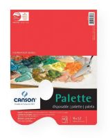 Canson 100510958 Foundation Series 9" x 12" Disposable Palette Sheet Pad; Smooth coated surface suitable for all media; Eliminates messy cleanup; 40-sheets; Acid-free; With palette hole; Formerly item #C702-313; Shipping Weight 1.00 lb; Shipping Dimensions 12.00 x 9.00 x 0.21 in; EAN 3148955726679 (CANSON100510958 CANSON-100510958 FOUNDATION-SERIES-100510958 ARTWORK) 